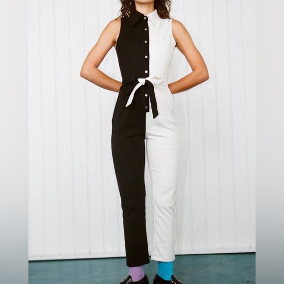 Fashion Brand Company Director’s Black and White Jumpsuit